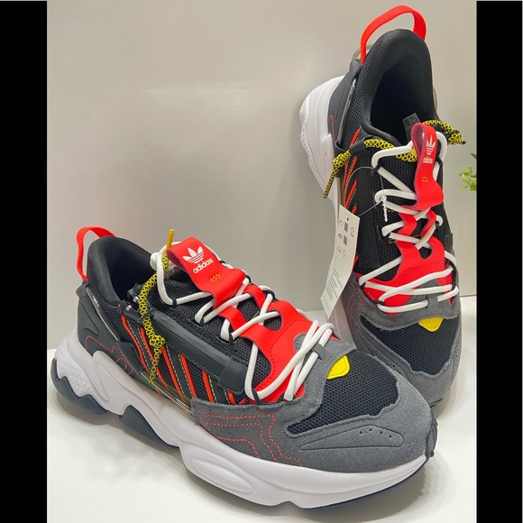 NEW Adidas Original Ozweego ZIP Men’s Shoes Black/Red/White H67266 Size 8.5. - Picture 9 of 9